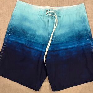 American Eagle Outfitters Ombre Blue Board Shorts